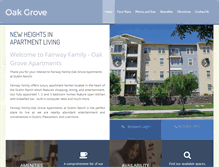 Tablet Screenshot of oakgrovedublinranch.com